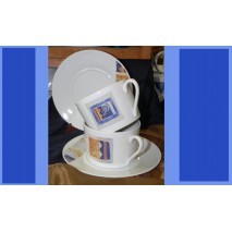 Tasse et sous tasse  déjeuner empire 25 cl