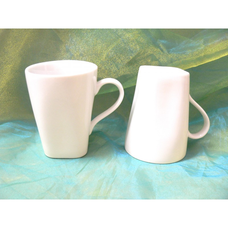 Tasse seule en porcelaine blanche idéal pour les machine à café SENSEO -  Porcelaine des Pins