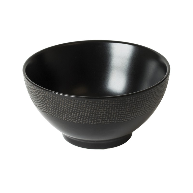 Bol noir collection Vésuvio - Porcelaine des Pins