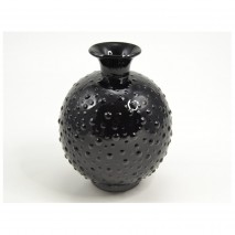 Vase boule noir