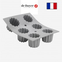 Moule 6 cannelés en silicone