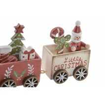 Décoration de table, Petit train en bois - Porcelaine des Pins