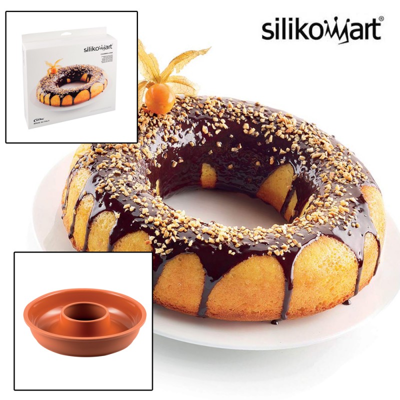 Moule à savarin ou Donuts géant Silikomart - Porcelaine des Pins