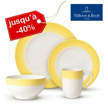 Assiettes colorfull jaunes Villeroy et Boch