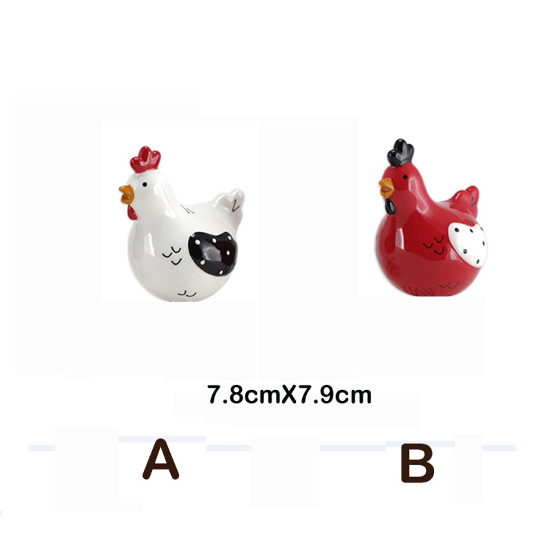 Petite poule déco (au choix) - Porcelaine des Pins