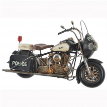 Moto en métal Police